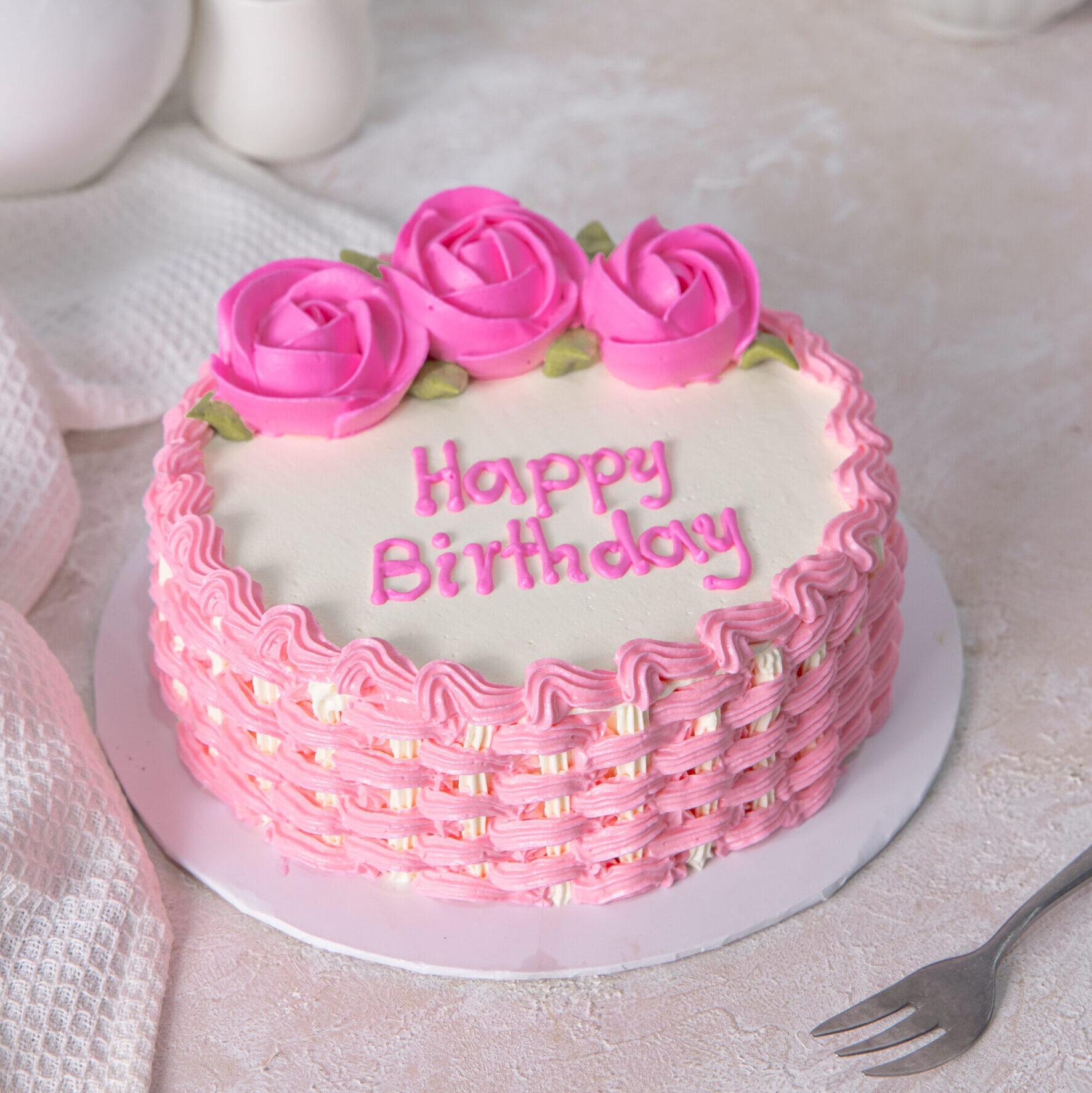Pink Birthday Cake