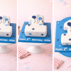 Starry Number One Cake