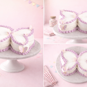 Butterfly Shaped Theme Cake